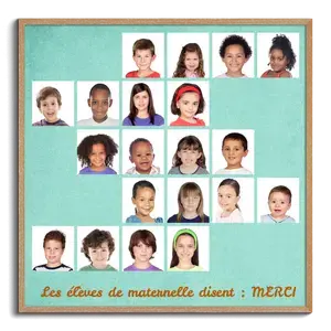Collage en cadeau: Merci aux éducateurs des élèves de maternelle