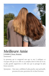 Créez un Poster Définition Personnalisé pour votre Meilleure Amie - Cadeau Unique Créez un Poster Définition Personnalisé pour votre Meilleure Amie - Cadeau Unique