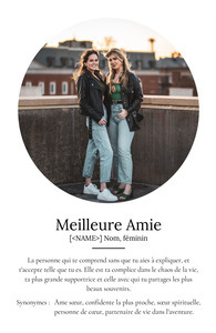 Créez un Poster Définition Personnalisé pour votre Meilleure Amie - Cadeau Unique Créez un Poster Définition Personnalisé pour votre Meilleure Amie - Cadeau Unique