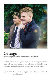 Creëer Je Eigen Trauzeuge Definite Poster als Uniek Cadeau