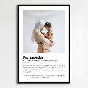Maak een gepersonaliseerd Patentante Definitions-Poster als uniek cadeau!