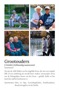 Personaliseerbaar Definities-Poster voor Grootouders - Maak jouw unieke cadeau!