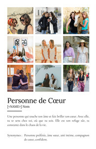 Création personnalisée: Définition Photo Poster 'Personne Chère' pour cadeau unique Création personnalisée: Définition Photo Poster 'Personne Chère' pour cadeau unique