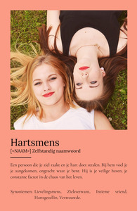 Creëer jouw persoonlijke 'Herzensmensch' poster met liefdevolle definitie & foto's