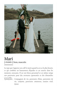 Poster Définition Personnalisé Ehemann - Cadeau Unique avec Photos et Texte Modifiables