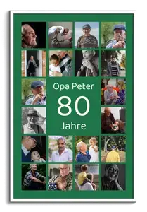Zahl-Fotocollage 80 – gestalte dein Geschenk zum 80. Geburtstag & 80-jährigen Jubiläum