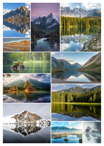 Landschafts-Fotocollage: Gestalte deine Strände, Seen & Berge – jetzt im Premiumdruck
