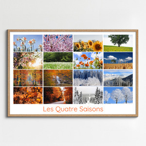 Créez votre collage photo Nature, paysages & animaux – 4 saisons, tirage premium