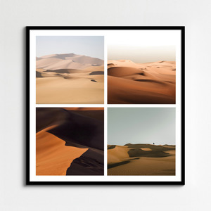 Créez et imprimez votre collage photo nature: dunes, glaciers, grottes de glace