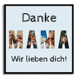 Fotocollage für Mama, Papa, Oma & Opa – gestalte jetzt Buchstaben aus deinen Fotos
