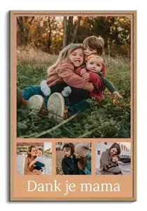 Fotocollage Moederdag/Vaderdag met eigen tekst