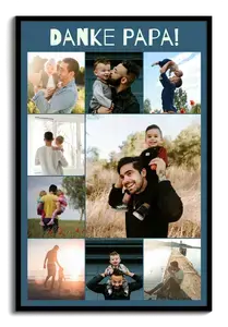 Fotocollage für Papa – erstelle jetzt online dein Geschenk mit Wunschtext & Fotos