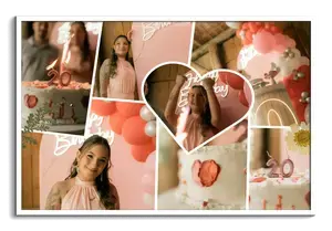 Maak je favoriete momenten scrapbook fotocollage in cleane stijl