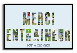 Créez votre collage photo "MERCI COACH" personnalisé pour fin de saison