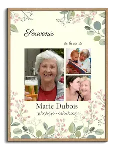 Collage Souvenir du Cher sur Toile Premium