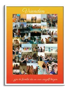 Creëer je unieke vriendenfoto collage: persoonlijk en aanpasbaar cadeau
