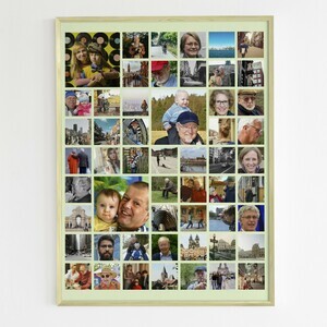 Maak jouw unieke Familieposter met gepersonaliseerde fotocollage en tekst