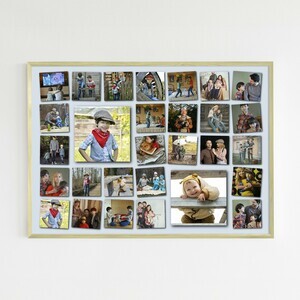 Personalisierte Fotocollage im verspielten Raster - 50x70 cm