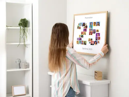 Collage Année Scolaire avec Texte Personnalisé