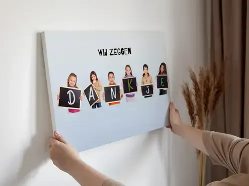 Fotocollage: "Dank aan Leraar" Ontwerp