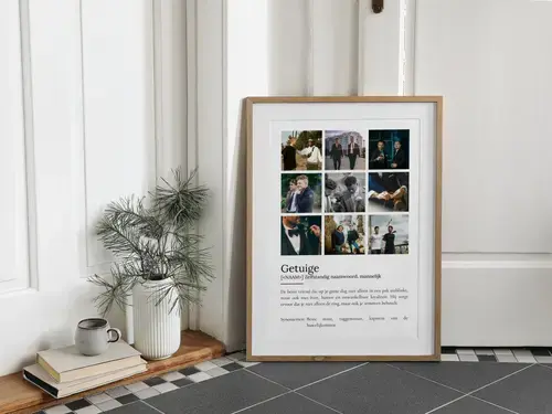 Definitieposter Trauzeuge - Persoonlijk Geschenk