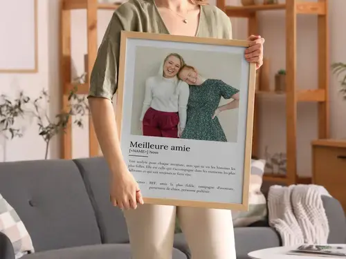 Poster Définition "Bestie" - Cadeau Personnalisé