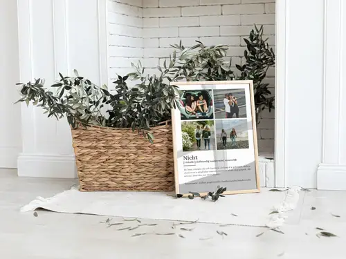 Cousine Definitiesposter met foto