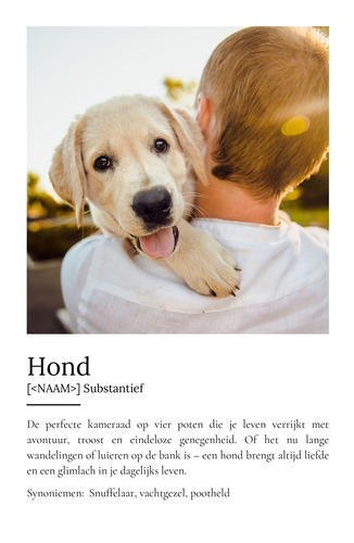 Personaliseerbaar Hondenposter: Jouw Perfecte Viervoeter Designen!