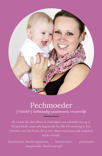 Maak een gepersonaliseerd Patentante Definitions-Poster als uniek cadeau!