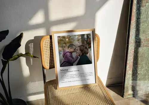 Mama Definitionsposter met eigen foto aanpassen