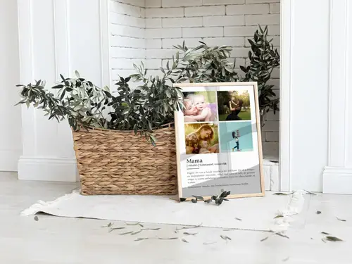Mama Definitionsposter met eigen foto aanpassen