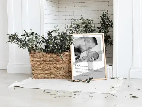 Affiche Définition Papa personnalisable