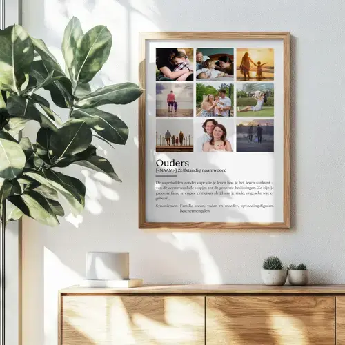 Definitionsposter 'Ouders' Duden-Stil, personaliseerbaar