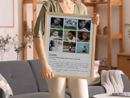 Definitionsposter 'Zoon' in Duden-stijl