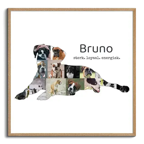 Boxer Fotocollage voor Hondenliefhebbers