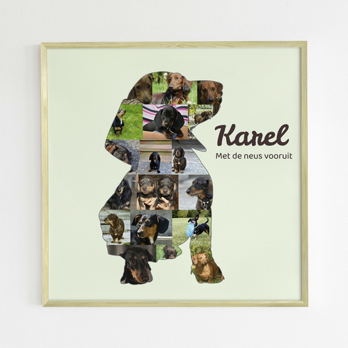 Creëer je persoonlijke Dackel collage voor een unieke hondenherinnering!