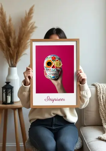 Kleurrijke Totenkopf Fotoposter op Maat