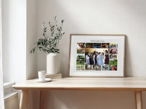 Fotocollage sjabloon voor eindexamenfeest