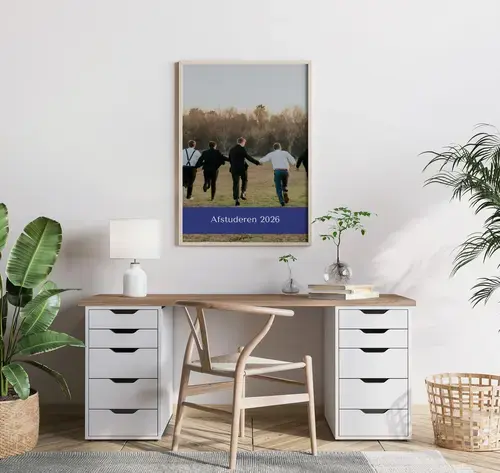 Fotocollage afstuderen met eigen tekst
