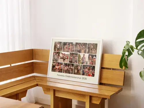 Bedrijfsloop collage met eigen tekst