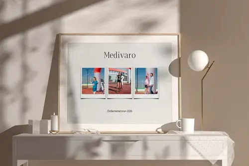 Bedrijfsloop collage met eigen tekst