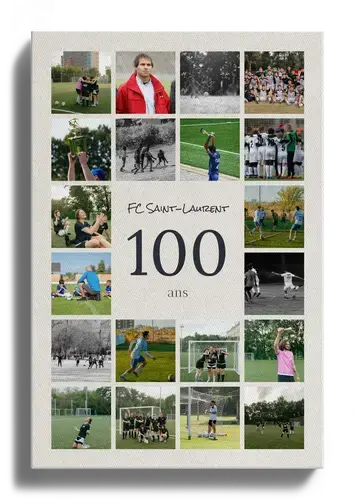 Collage photo football avec texte