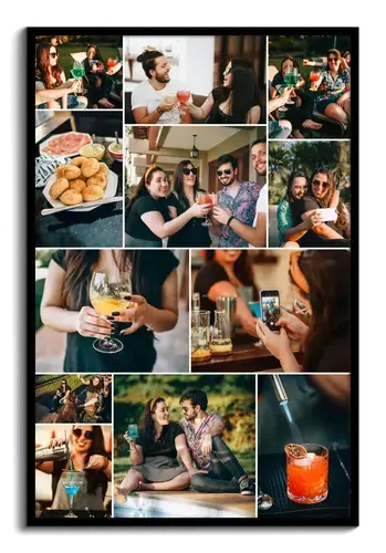 Zomerfeest fotocollage met eigen tekst