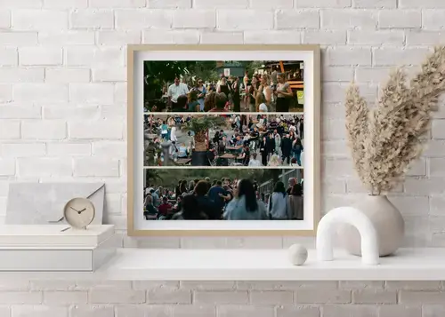 Fotocollage sjabloon voor verenigingsfeest