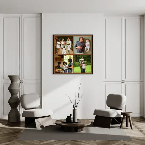 Collages photo de famille, modèles + texte perso