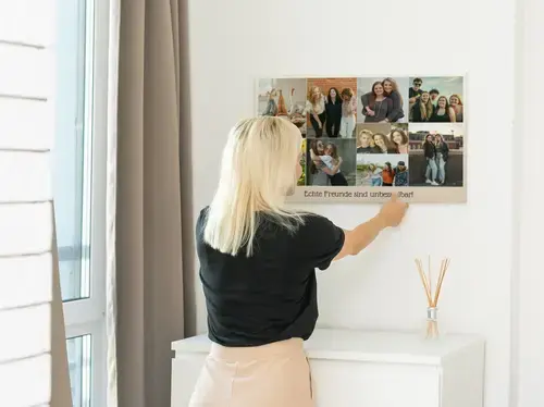 Freundschaft-Collage mit Zitat für beste Freunde