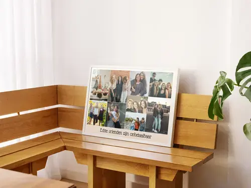 Fotocollage Vriendschap "Echte vrienden zijn kostbaar"