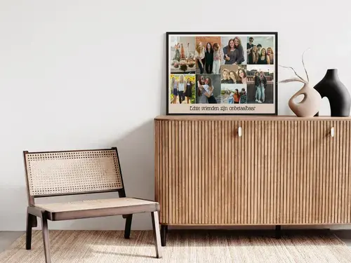 Fotocollage Vriendschap "Echte vrienden zijn kostbaar"