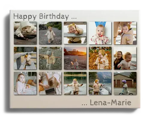 Créez une Collage Anniversaire en Acrylique