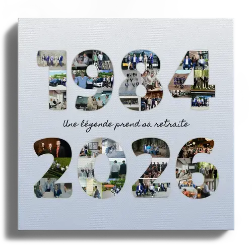 Collage Anniversaire Retraite Années Personnalisées
